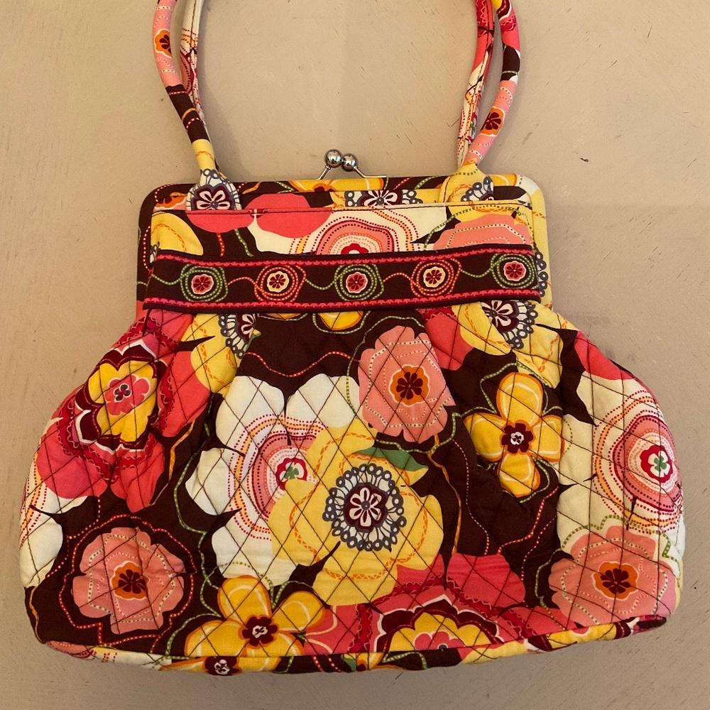 NWT Vera Bradley Kisslock Bag Purse Buttercup pattern
